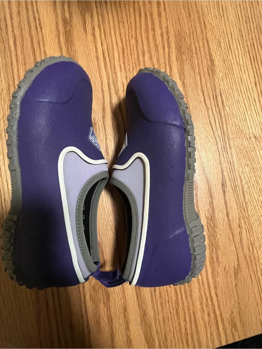 Muckster II Kids Size 2 Purple Rubber Ankle Rain and Snow Muck Boots